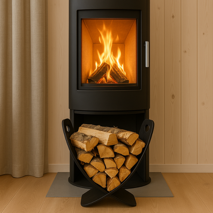 Firewood Stand Black